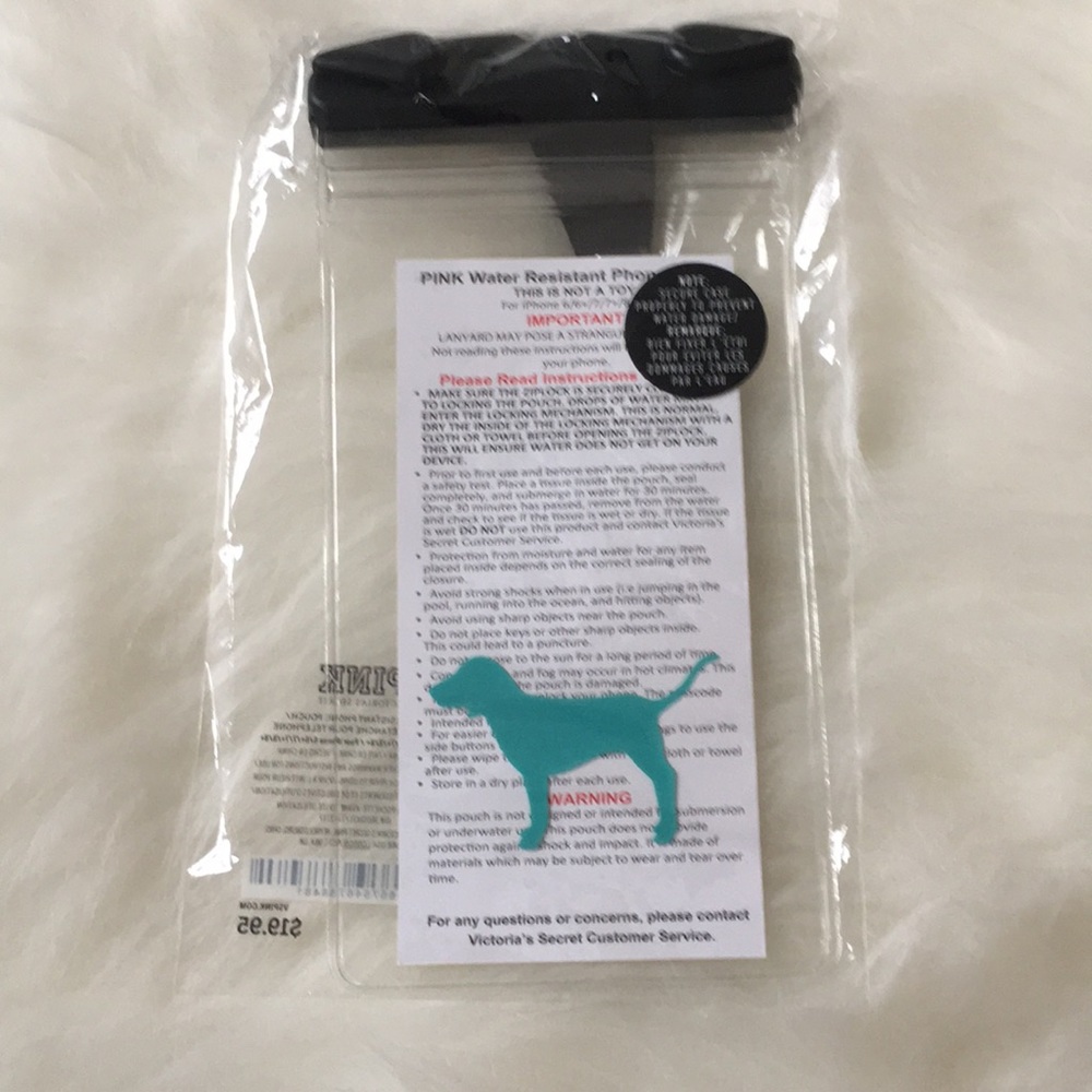 PINK waterproof phone case